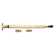 This is an image of a Heritage Brass - Casement Window Stay Ball Design 12" Polished Brass Finish, v992-12-pb that is available to order from T.H Wiggans Ironmongery in Kendal.