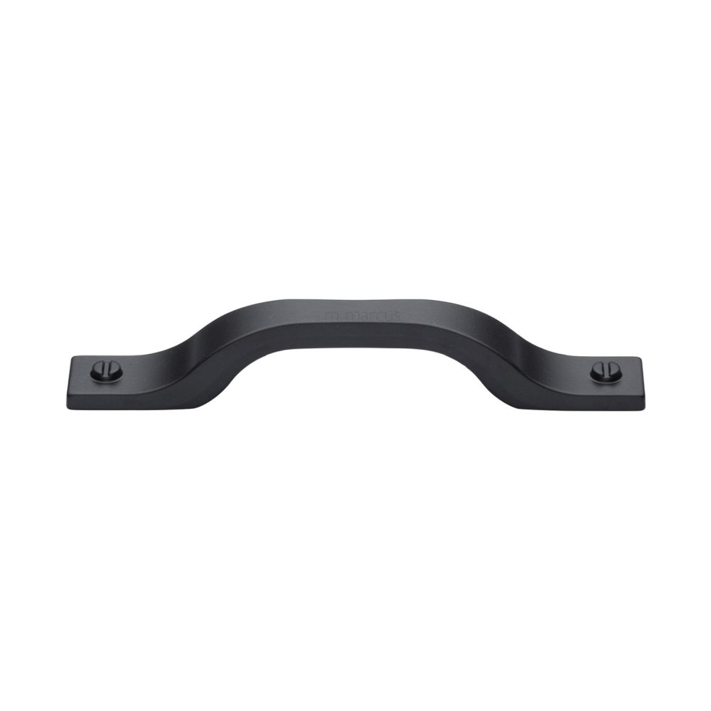 This is an image of a M.Marcus - Bureau Kitchen Cabinet Pull Handle Black Matt Finish, vf078-128160-bl that is available to order from T.H Wiggans Ironmongery in Kendal.