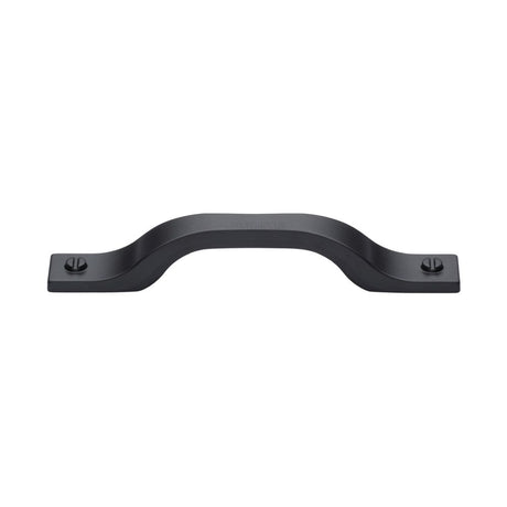 This is an image of a M.Marcus - Bureau Kitchen Cabinet Pull Handle Black Matt Finish, vf078-128160-bl that is available to order from T.H Wiggans Ironmongery in Kendal.
