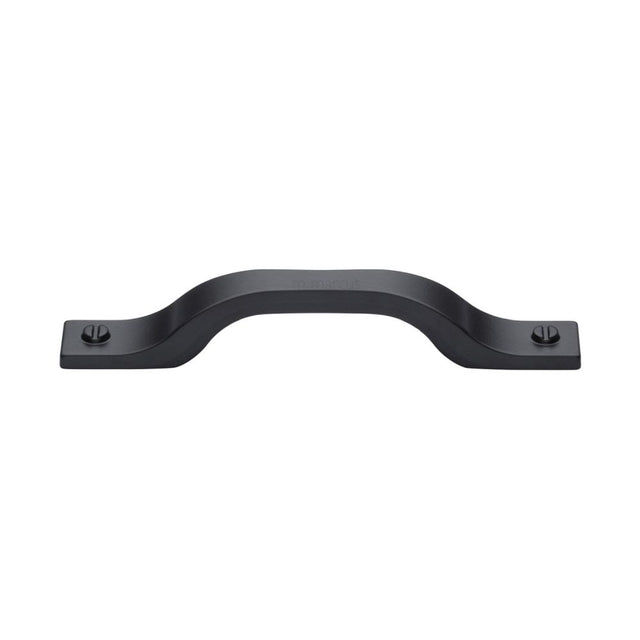 This is an image of a M.Marcus - Bureau Kitchen Cabinet Pull Handle Black Matt Finish, vf078-128160-bl that is available to order from T.H Wiggans Ironmongery in Kendal.