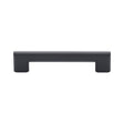 This is an image of a M.Marcus - Binary Kitchen Cabinet Pull Handle Black Matt Finish, vf086-128-blk that is available to order from T.H Wiggans Ironmongery in Kendal.