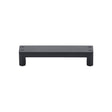 This is an image of a M.Marcus - Cabin Kitchen Cabinet Pull Handle Black Matt Finish, vf087-128-blk that is available to order from T.H Wiggans Ironmongery in Kendal.