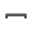 This is an image of a M.Marcus - Canyon Kitchen Cabinet Pull Handle Black Matt Finish, vf088-128-blk that is available to order from T.H Wiggans Ironmongery in Kendal.