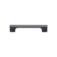 This is an image of a M.Marcus - Vault Pull Handle 128mm Black Matt Finish, vf102-128-blk that is available to order from T.H Wiggans Ironmongery in Kendal.