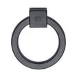 This is an image of a M.Marcus - Ring Cabinet Pull Black Matt Finish, vf163-60-blk that is available to order from T.H Wiggans Ironmongery in Kendal.