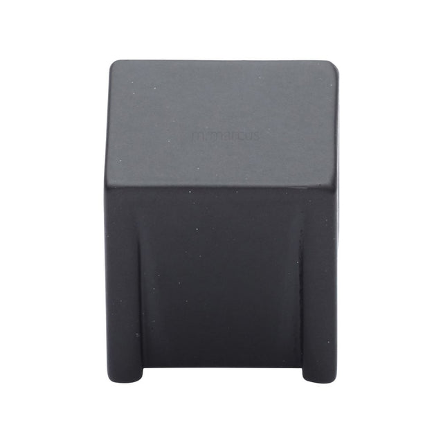 This is an image of a M.Marcus - Podium Cabinet Knob Black Matt Finish, vf359-22-blk that is available to order from T.H Wiggans Ironmongery in Kendal.