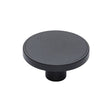 This is an image of a M.Marcus - Brooklyn Cabinet Knob Black Matt Finish, vf387-50-blk that is available to order from T.H Wiggans Ironmongery in Kendal.