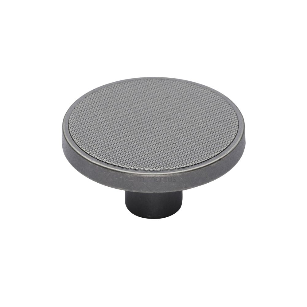 This is an image of a M.Marcus - Brooklyn Cabinet Knob Old Iron Finish, vf387-50-oi that is available to order from T.H Wiggans Ironmongery in Kendal.