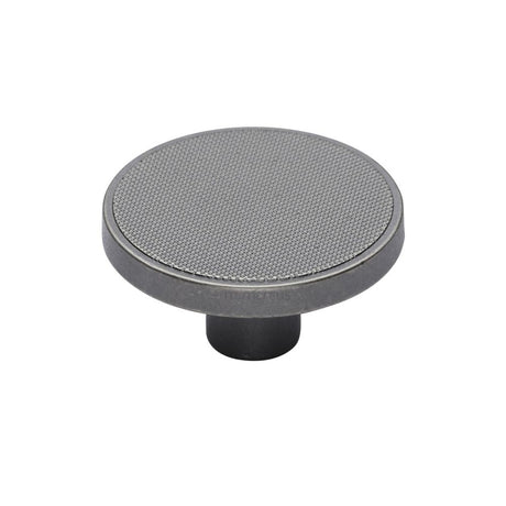 This is an image of a M.Marcus - Brooklyn Cabinet Knob Old Iron Finish, vf387-50-oi that is available to order from T.H Wiggans Ironmongery in Kendal.