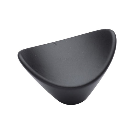This is an image of a M.Marcus - Calyx Cabinet Knob Black Matt Finish, vf392-38-blk that is available to order from T.H Wiggans Ironmongery in Kendal.