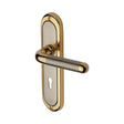 This is an image of a Heritage Brass - Door Handle Lever Lock Vienna Design Jupiter Finish, vie3300-jp that is available to order from T.H Wiggans Ironmongery in Kendal.