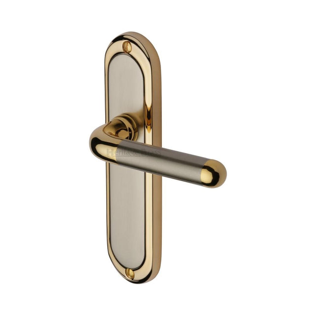 This is an image of a Heritage Brass - Door Handle Lever Latch Vienna Design Jupiter Finish, vie3310-jp that is available to order from T.H Wiggans Ironmongery in Kendal.