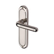 This is an image of a Heritage Brass - Door Handle Lever Latch Vienna Design Mercury Finish, vie3310-mc that is available to order from T.H Wiggans Ironmongery in Kendal.