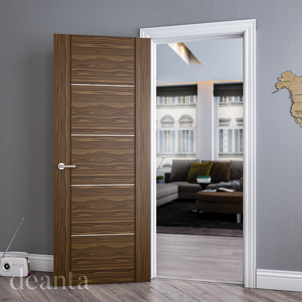 Deanta Valencia Prefinished Walnut Doors