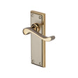 This is an image of a Heritage Brass - Door Handle Lever Latch Edwardian Design Jupiter Finish, w3213-jp that is available to order from T.H Wiggans Ironmongery in Kendal.
