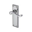 This is an image of a Heritage Brass - Door Handle Lever Latch Edwardian Design Polished Chrome Finish, w3213-pc that is available to order from T.H Wiggans Ironmongery in Kendal.