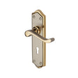 This is an image of a Heritage Brass - Door Handle Lever Lock Buckingham Design Jupiter Finish, w4200-jp that is available to order from T.H Wiggans Ironmongery in Kendal.