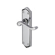 This is an image of a Heritage Brass - Door Handle Lever Latch Buckingham Design Polished Chrome Finish, w4210-pc that is available to order from T.H Wiggans Ironmongery in Kendal.