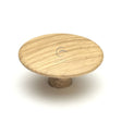 This is an image of a M.Marcus - Wooden Cabinet Knob Mushroom Design 48mm Oak Finish, w4466-48-oak that is available to order from T.H Wiggans Ironmongery in Kendal.