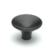 This is an image of a M.Marcus - Wooden Cabinet Knob Trumpet Design 38mm Black Ash Finish, w4491-38-ash that is available to order from T.H Wiggans Ironmongery in Kendal.