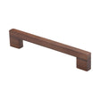 This is an image of a M.Marcus - Wooden Cabinet Pull Handle Metro Design 160mm Walnut Finish, w7490-160-wal that is available to order from T.H Wiggans Ironmongery in Kendal.