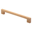 This is an image of a M.Marcus - Wooden Cabinet Pull Handle Metro Design 224mm Oak Finish, w7490-224-oak that is available to order from T.H Wiggans Ironmongery in Kendal.