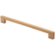 This is an image of a M.Marcus - Wooden Cabinet Pull Handle Metro Design 288mm Oak Finish, w7490-288-oak that is available to order from T.H Wiggans Ironmongery in Kendal.