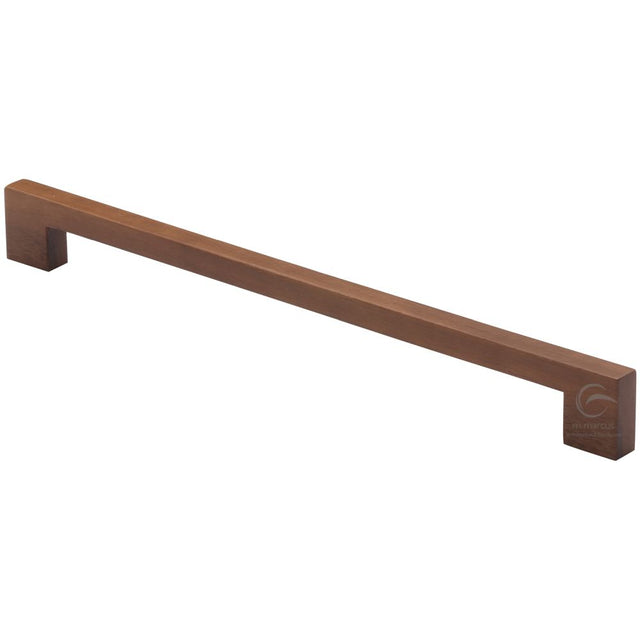 This is an image of a M.Marcus - Wooden Cabinet Pull Handle Metro Design 288mm Walnut Finish, w7490-288-wal that is available to order from T.H Wiggans Ironmongery in Kendal.