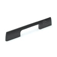 This is an image of a M.Marcus - Wooden Cabinet Pull Handle Slim Aero Design 160mm Black Ash Finish, w7791-160-ash that is available to order from T.H Wiggans Ironmongery in Kendal.