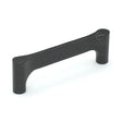 This is an image of a M.Marcus - Wooden Cabinet Pull Handle Gio Design 128mm Black Ash Finish, w7827-128-ash that is available to order from T.H Wiggans Ironmongery in Kendal.