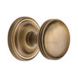 This is an image of a Heritage Brass - Mortice Knob on Rose Whitehall Design Antique Brass Finish, whi6429-at that is available to order from T.H Wiggans Ironmongery in Kendal.