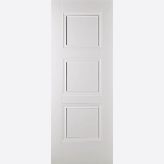 This is an image showing the LPD - Amsterdam Primed Plus White Doors Available to order from T.H. Wiggans Ironmongery in Kendal