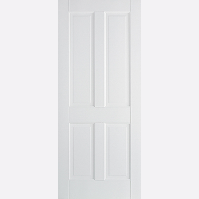 This is an image showing the LPD - Canterbury 4P Primed White Doors Available to order from T.H. Wiggans Ironmongery in Kendal