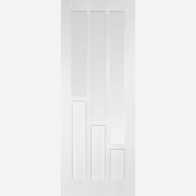 This is an image showing the LPD - Coventry 3L Primed White Doors Available to order from T.H. Wiggans Ironmongery in Kendal