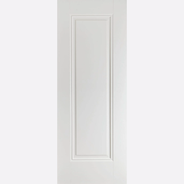 This is an image showing the LPD - Eindhoven Primed Plus White Doors Available to order from T.H. Wiggans Ironmongery in Kendal