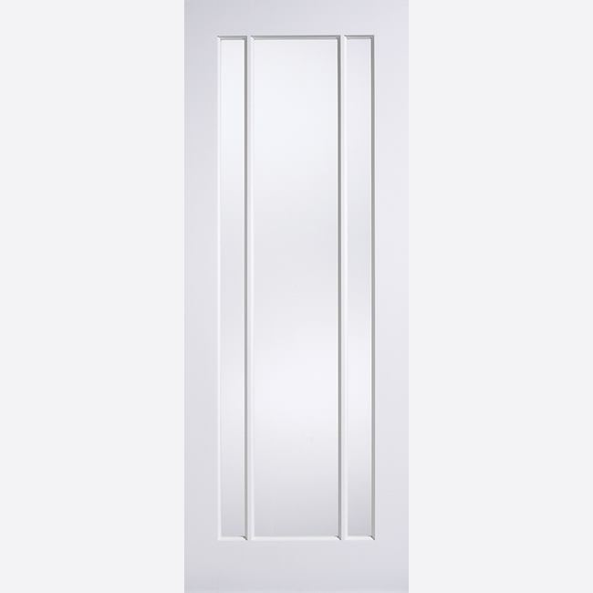 This is an image showing the LPD - Lincoln 3L Primed White Doors Available to order from T.H. Wiggans Ironmongery in Kendal