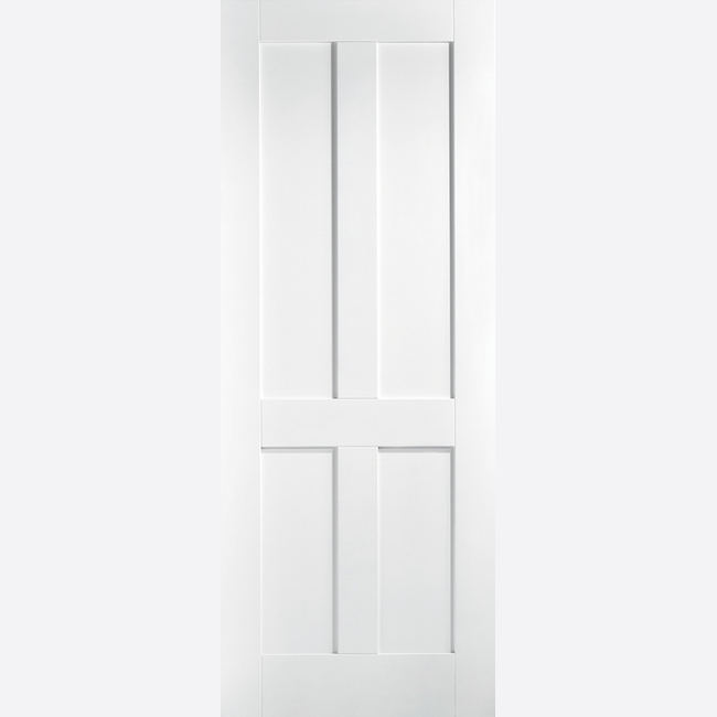 This is an image showing the LPD - London 4P Primed White Doors Available to order from T.H. Wiggans Ironmongery in Kendal