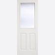 This is an image showing the LPD - 2P/1L Primed White Doors Available to order from T.H. Wiggans Ironmongery in Kendal