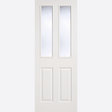 This is an image showing the LPD - 2P/2L Primed White Doors Available to order from T.H. Wiggans Ironmongery in Kendal