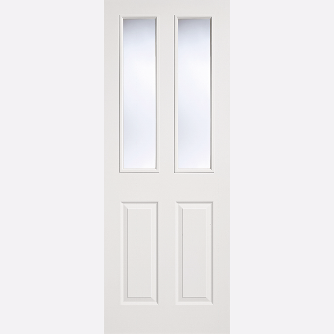 This is an image showing the LPD - 2P/2L Primed White Doors Available to order from T.H. Wiggans Ironmongery in Kendal