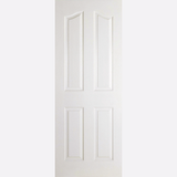 This is an image showing the LPD - Mayfair 4P Primed White Doors Available to order from T.H. Wiggans Ironmongery in Kendal