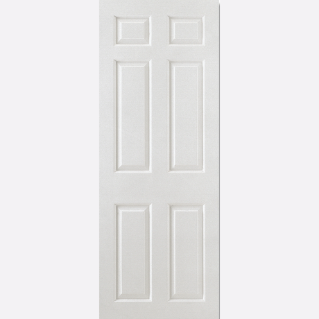 This is an image showing the LPD - Smooth 6P Square Top Primed White Doors Available to order from T.H. Wiggans Ironmongery in Kendal