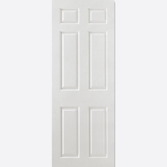 This is an image showing the LPD - Smooth 6P Square Top Primed White Doors Available to order from T.H. Wiggans Ironmongery in Kendal