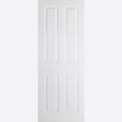 This is an image showing the LPD - Textured 4P Primed White Doors Available to order from T.H. Wiggans Ironmongery in Kendal