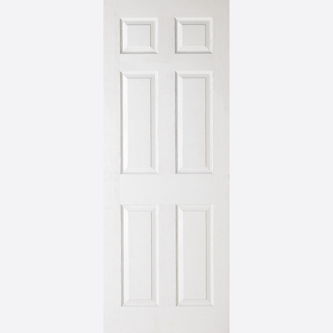 This is an image showing the LPD - 6P Primed White Doors Available to order from T.H. Wiggans Ironmongery in Kendal