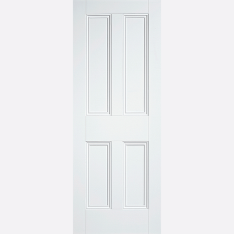 This is an image showing the LPD - 4P Primed White Doors Available to order from T.H. Wiggans Ironmongery in Kendal