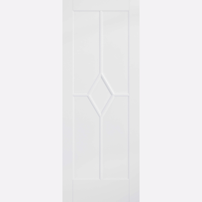 This is an image showing the LPD - Reims 5P Primed White Doors Available to order from T.H. Wiggans Ironmongery in Kendal