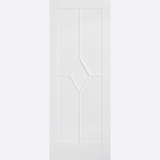 This is an image showing the LPD - Reims 5P Primed White Doors Available to order from T.H. Wiggans Ironmongery in Kendal