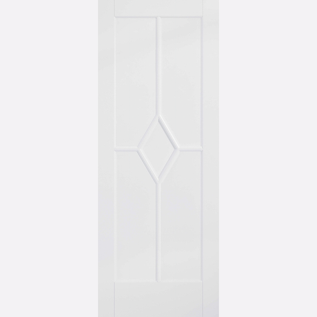 This is an image showing the LPD - Reims 5P Primed White Doors Available to order from T.H. Wiggans Ironmongery in Kendal