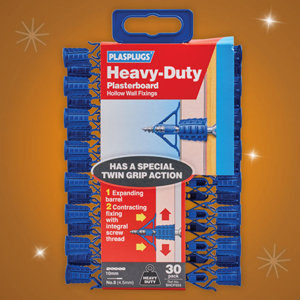 Plasplugs Heavy Duty Plasterboard Fixings (30)